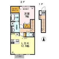 新潟県長岡市美沢3(アパート)の賃貸物件の間取り