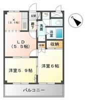 千葉県千葉市緑区おゆみ野南1(アパート)の賃貸物件の間取り