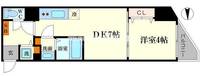 大阪府大阪市西区立売堀4(マンション)の賃貸物件の間取り