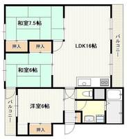 広島県広島市佐伯区海老園1(マンション)の賃貸物件の間取り