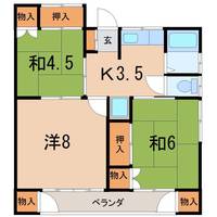 高野ハイツBの間取り
