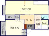 コーポメツギの間取り