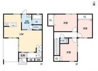 静岡県浜松市中央区三島町(一戸建)の賃貸物件の間取り