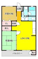 静岡県沼津市大岡(マンション)の賃貸物件の間取り