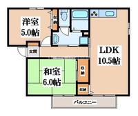 メゾンニュー池島D棟の間取り