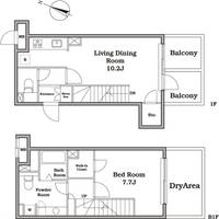 東京都新宿区西新宿4(マンション)の賃貸物件の間取り