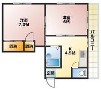 染井松美ハイツの間取り