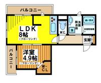 東京都杉並区和泉1(マンション)の賃貸物件の間取り