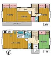 神奈川県川崎市麻生区岡上1(一戸建)の賃貸物件の間取り