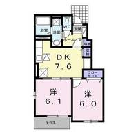 ソレイユロジュマンAの間取り
