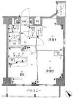 東京都北区滝野川5(マンション)の賃貸物件の間取り