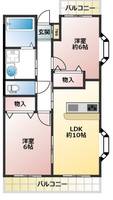 ベルデュールIの間取り