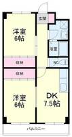 静岡県浜松市中央区天王町(マンション)の賃貸物件の間取り