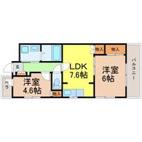 愛知県名古屋市中区正木4(マンション)の賃貸物件の間取り