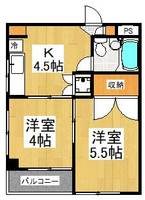 埼玉県所沢市元町(マンション)の賃貸物件の間取り