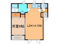 K&KコーポラスFの間取り