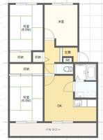 小郡ハイツの間取り