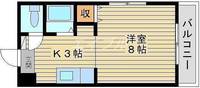 めぞんリベルテIの間取り