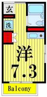 クリスタ北千住の間取り