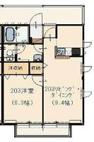 東京都あきる野市山田(アパート)の賃貸物件の間取り