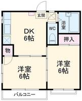 関口グリーンハイツAの間取り