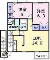 広島県呉市広古新開7(アパート)の賃貸物件の間取り