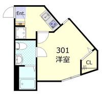 神奈川県横浜市鶴見区平安町1(アパート)の賃貸物件の間取り