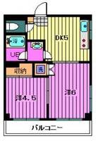埼玉県川口市栄町2(マンション)の賃貸物件の間取り