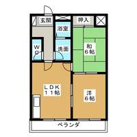 フラワーパレスマンションの間取り