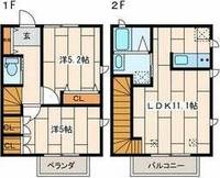神奈川県大和市中央林間1(一戸建)の賃貸物件の間取り