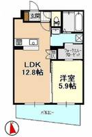 静岡県浜松市中央区住吉5(マンション)の賃貸物件の間取り