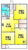 東京都小金井市梶野町3(マンション)の賃貸物件の間取り