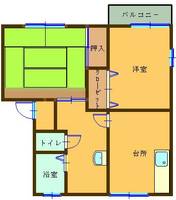 アネックス川島B棟の間取り