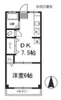 翠ハイツの間取り