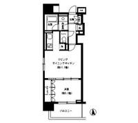 東京都港区芝3(マンション)の賃貸物件の間取り