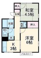 シティハイムコーポ篠崎の間取り