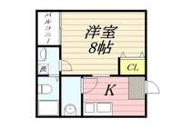 クレフラスト東仙台B棟の間取り
