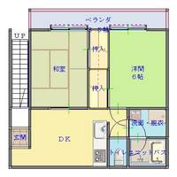 皆生シティーハイツの間取り
