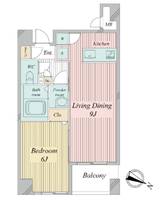 クエスタ高輪の間取り