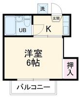 ハイツ恵利佳の間取り
