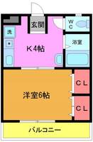 バーデンメモリアル市川の間取り