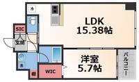 大阪府東大阪市長田中1(マンション)の賃貸物件の間取り