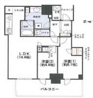 大阪府大阪市西区南堀江3(マンション)の賃貸物件の間取り