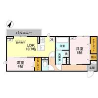 新潟県新潟市中央区幸西2(アパート)の賃貸物件の間取り
