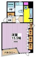 東京都調布市東つつじケ丘1(マンション)の賃貸物件の間取り