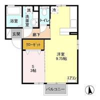 栃木県宇都宮市江曽島3(アパート)の賃貸物件の間取り