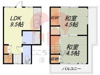大阪府東大阪市額田町(一戸建)の賃貸物件の間取り