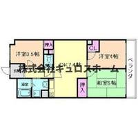 大阪府大阪市生野区巽南5(マンション)の賃貸物件の間取り