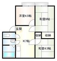 サンライフ大間Bの間取り