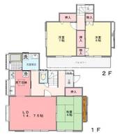 埼玉県川越市上戸新町(一戸建)の賃貸物件の間取り